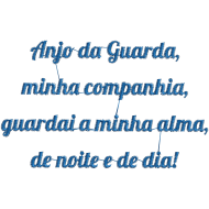 Matriz de Bordado Oração do Anjo da Guarda 2